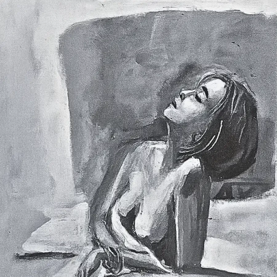 Imperium “Silent Reverie” – Monochrome Figurative Painting