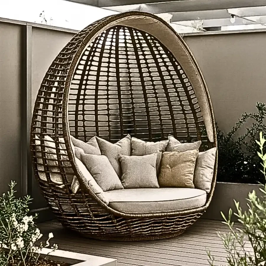 Imperium “Oasis Pod” Rattan Lounge