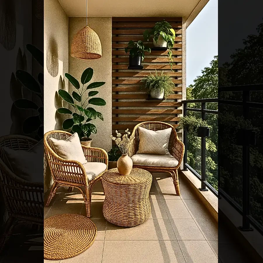 Terravibe – Natural Rattan Balcony Set by Imperium