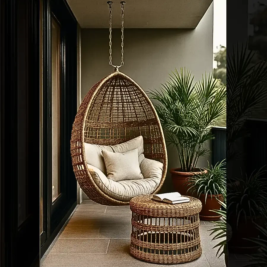 Imperium “Haven Swing” Rattan Egg Chair