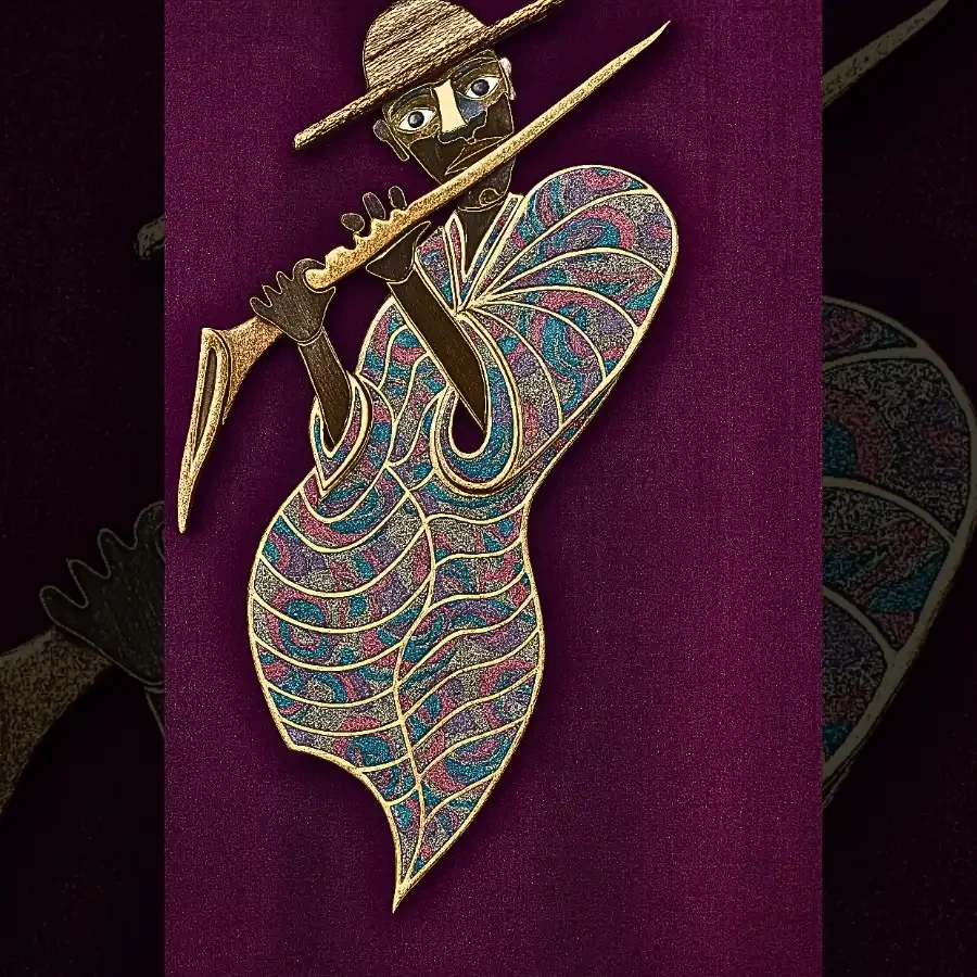 Imperium “The Melodist” – African Musician Wall Art