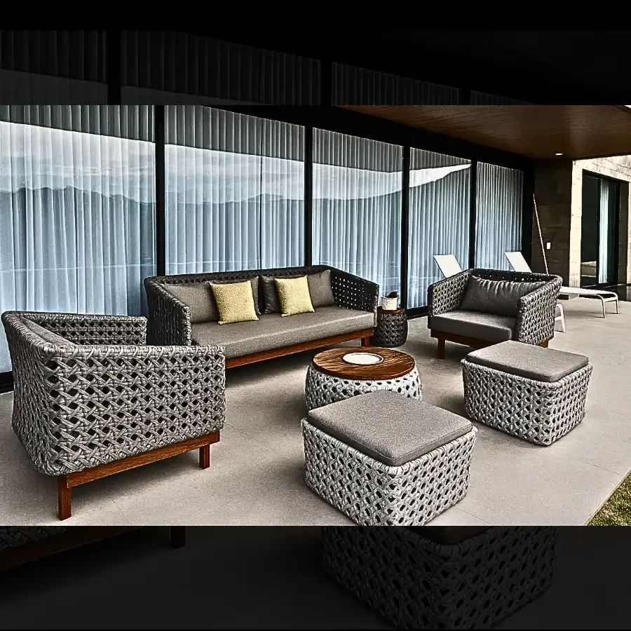 StratoLoom – Modern Woven Lounge Set by Imperium