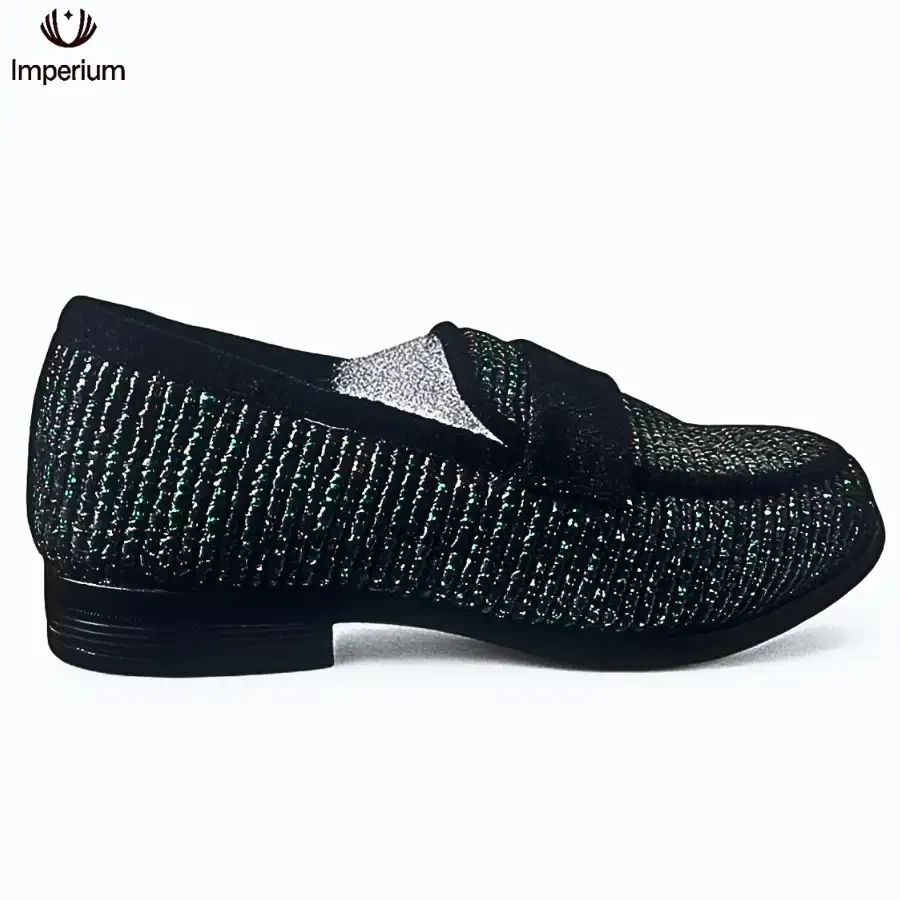 Verdant Eclipse – Emerald Noir Loafers by Imperium