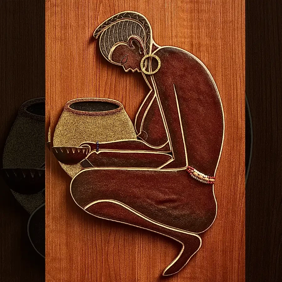 Imperium “The Water Bearer” – African Heritage Wall Art