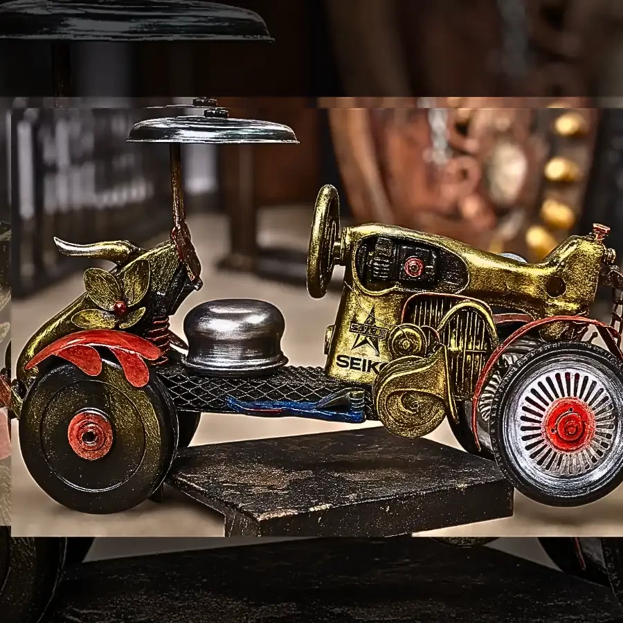 Iron Harvest – Handcrafted Recycled Metal Tractor Sculpture by Imperium