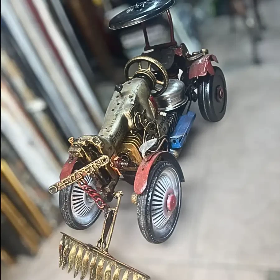 Mechaforge Harvester – Industrial Tractor Sculpture by Imperium